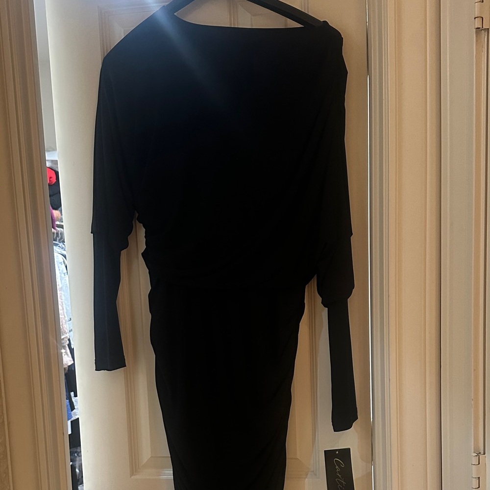 Chic Black Long Sleeve Dress